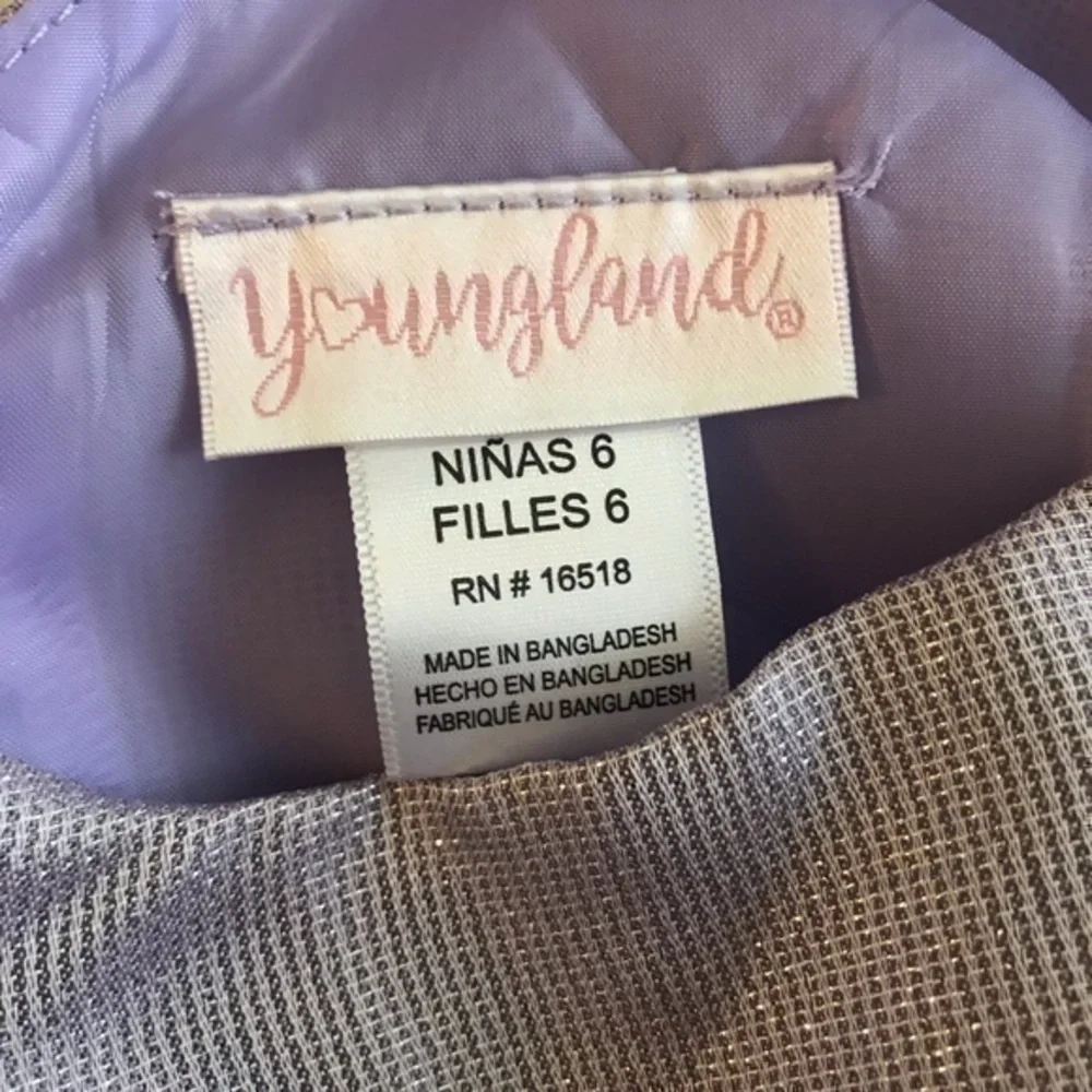 Youngland Girls Dress Size 6 light Purple